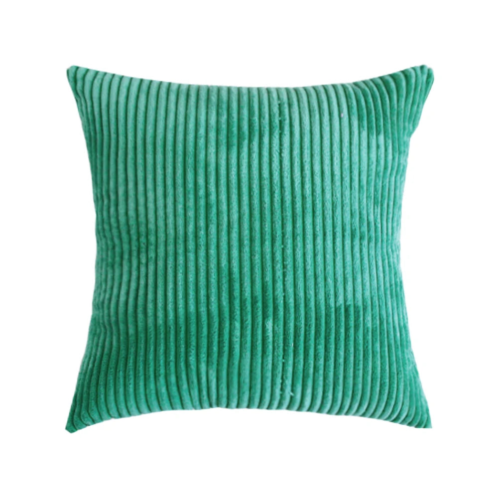 Striped Corduroy Fabric Cushion Cover
