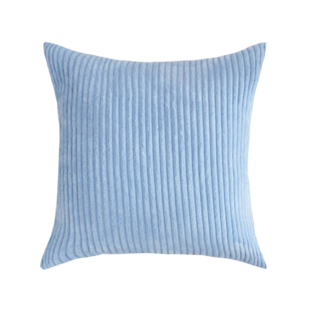 Striped Corduroy Fabric Cushion Cover