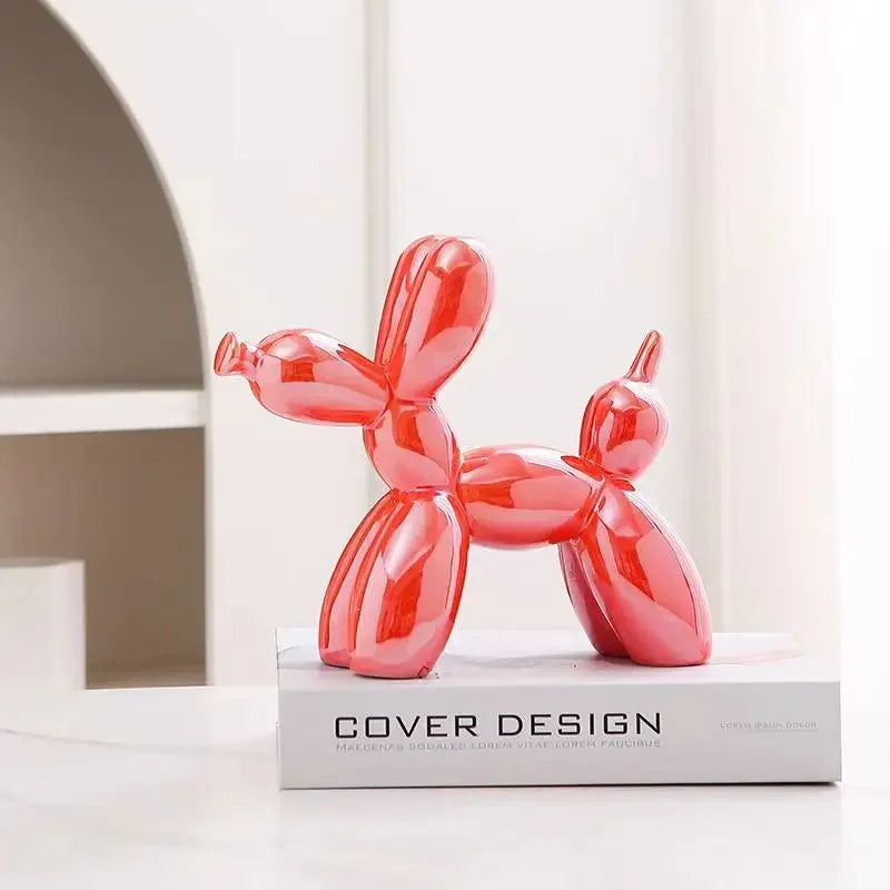 Balloon Dog Abstract Ceramic Ornament Sculpture