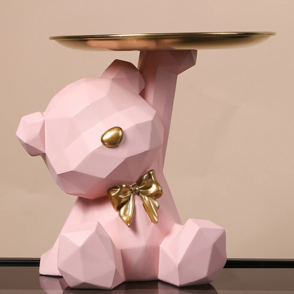 Storage Sculpture Entrance Crafts Geometric Bear