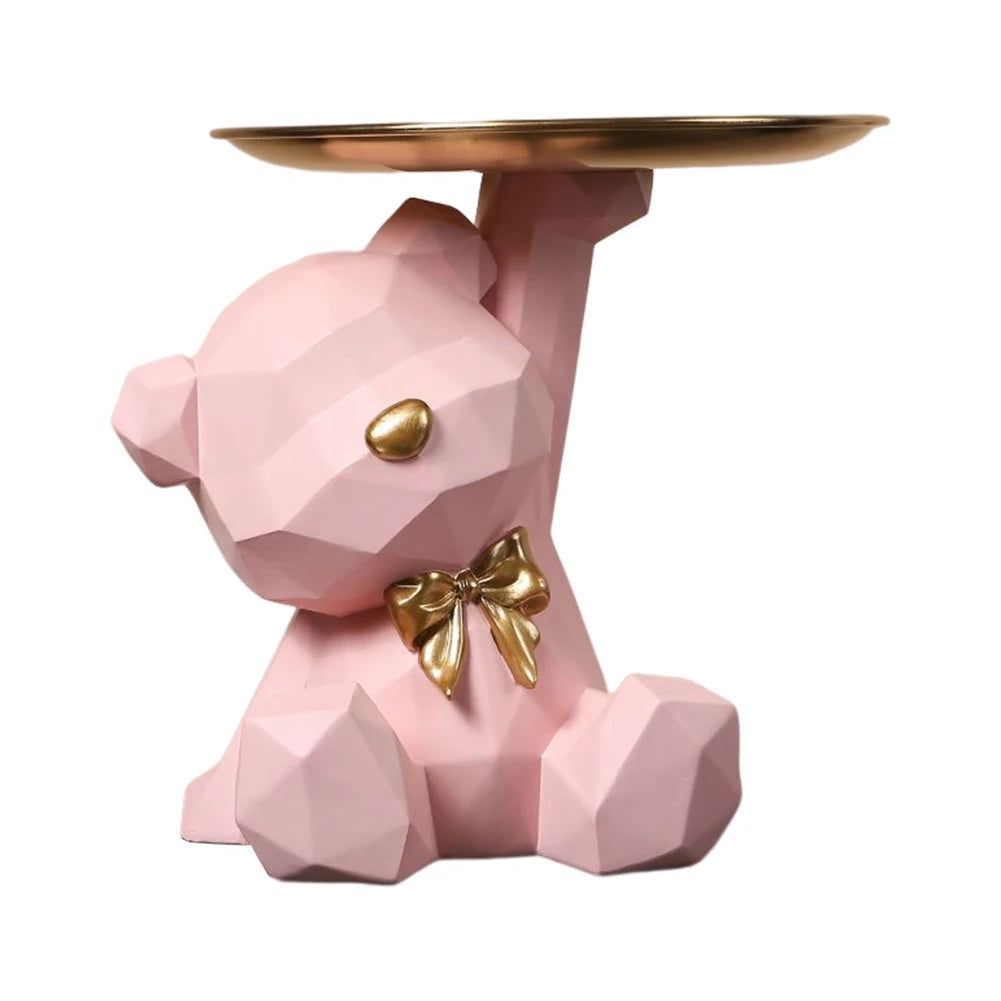 Storage Sculpture Entrance Crafts Geometric Bear