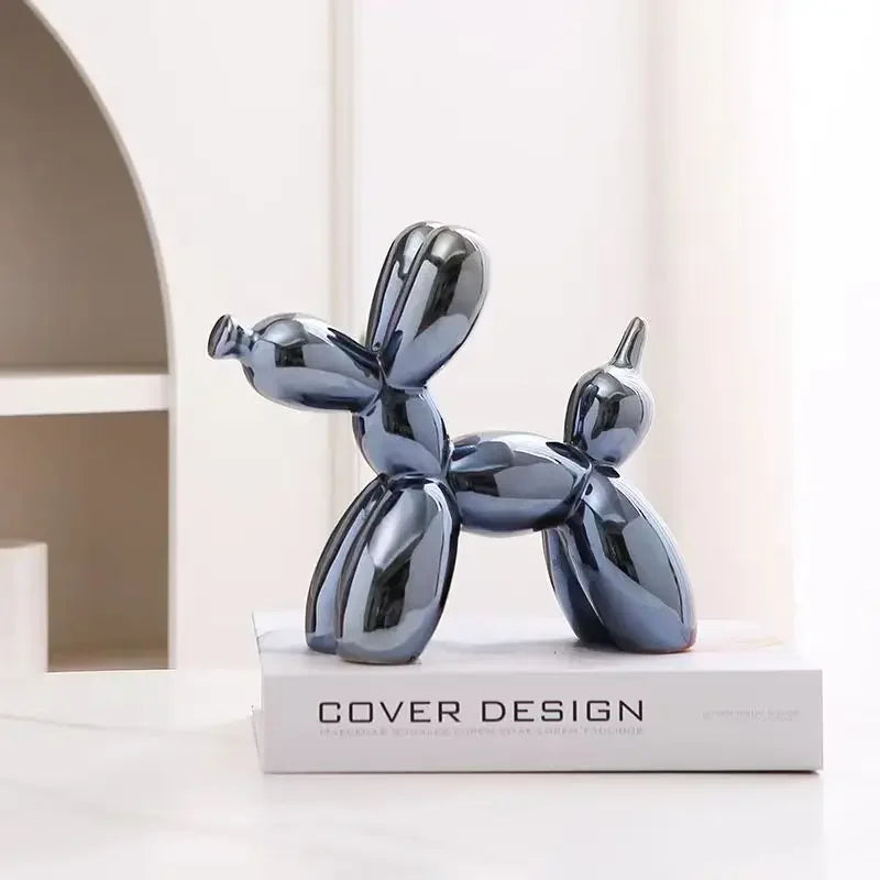 Balloon Dog Abstract Ceramic Ornament Sculpture