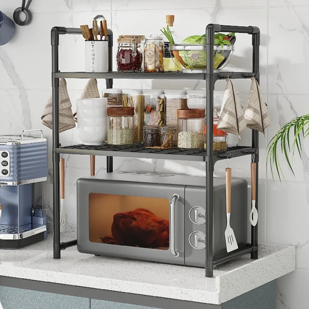 Microwave Shelf Condiment Organizer Shelf