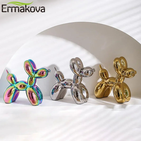 Balloon Dog Abstract Ceramic Ornament Sculpture