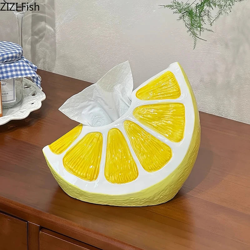 Lemon Slices Tissue Box