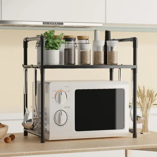 Microwave Shelf Condiment Organizer Shelf