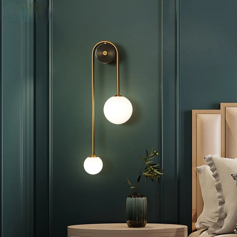 Modern Wall Lamp Glass Ball