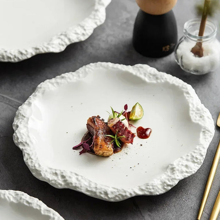 Simple Solid Color Tableware Ceramic Plate