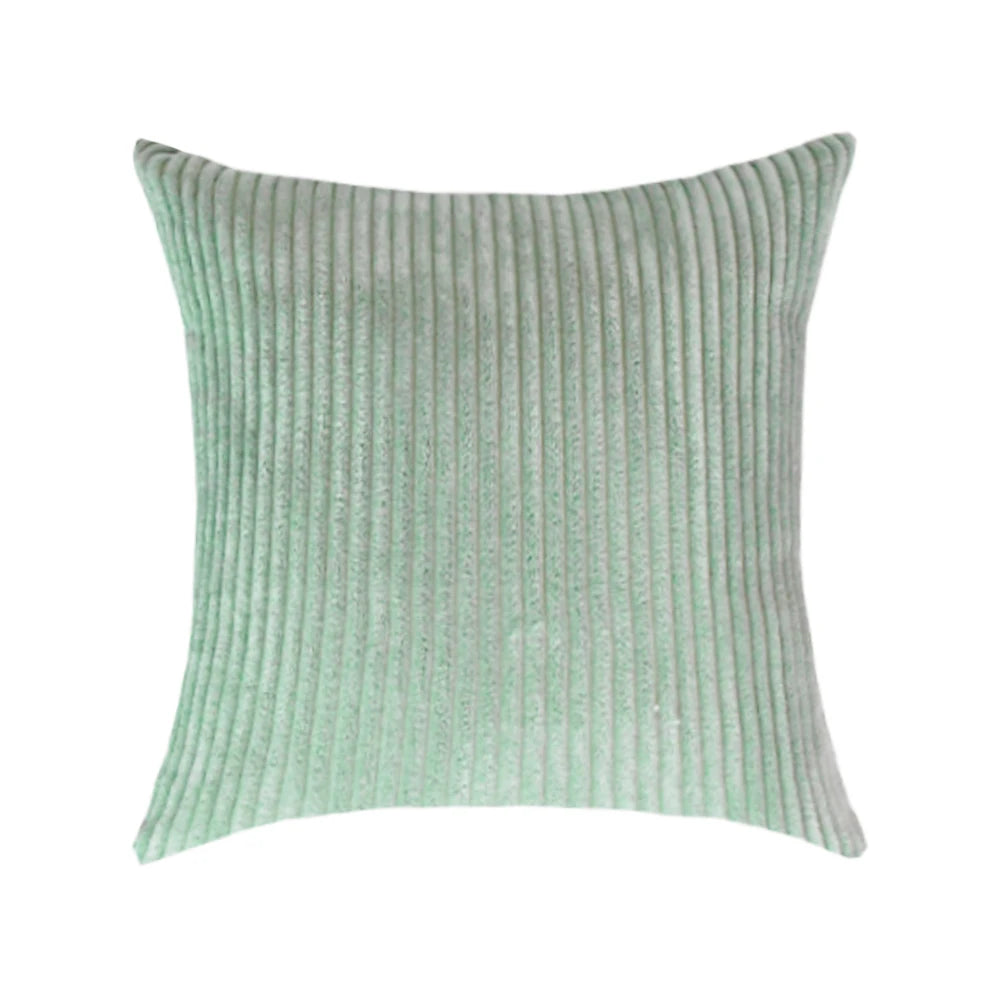 Striped Corduroy Fabric Cushion Cover