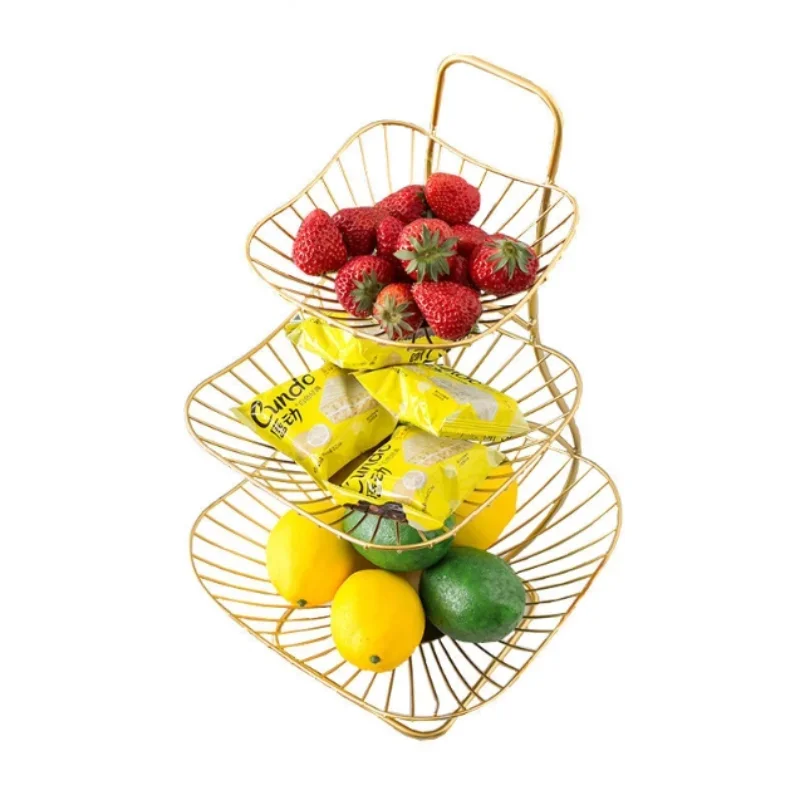 3 Tier Fruit Vegetables Basket Bowl Storage Rack