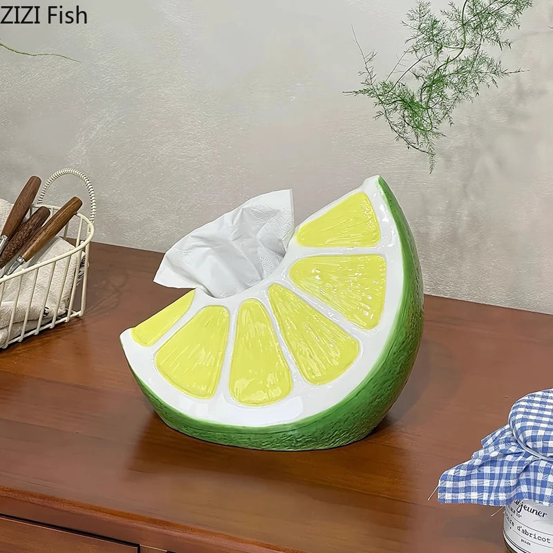 Lemon Slices Tissue Box