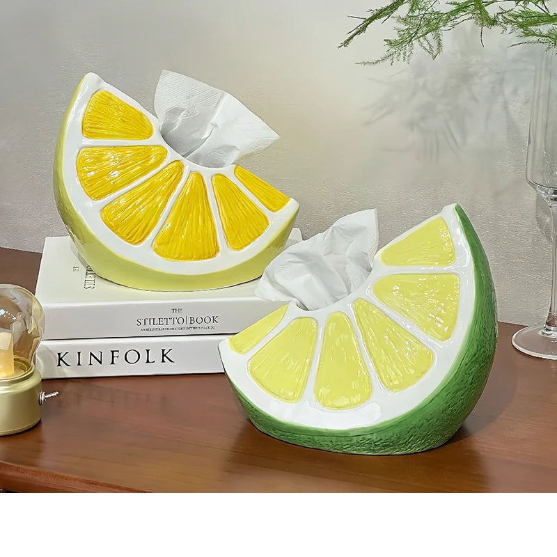 Lemon Slices Tissue Box