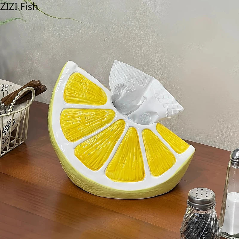 Lemon Slices Tissue Box
