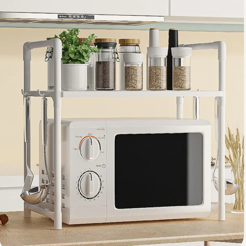 Microwave Shelf Condiment Organizer Shelf
