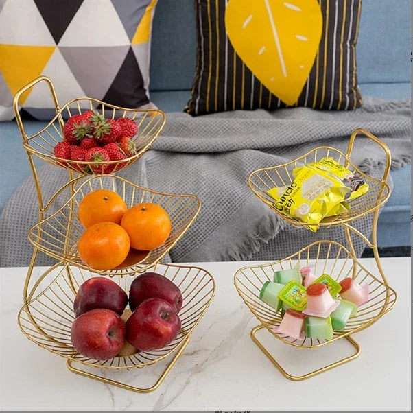 3 Tier Fruit Vegetables Basket Bowl Storage Rack