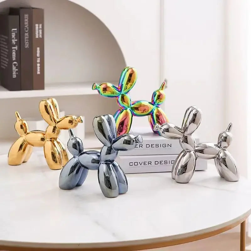 Balloon Dog Abstract Ceramic Ornament Sculpture